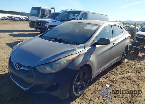 2013 Hyundai Elantra Gls from USA, damaged, VIN 5NPDH4AEXDH420059